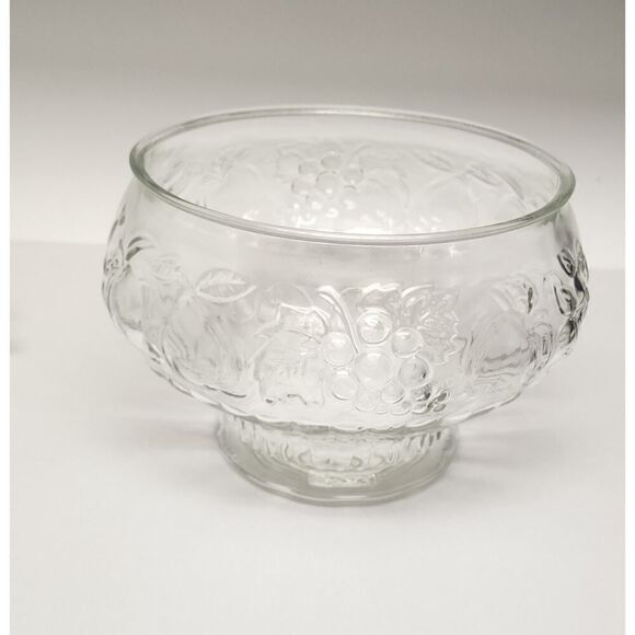 Jeannette 20PCS Glass Fruit Pattern Punch Bowl & Cups Party, Holiday, Hosting - Picture 10 of 13